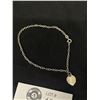 Image 2 : .925 Sterling Silver Chain Bracelet with 1 Charm
