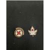 Image 2 : 2 Circa 1930's Red Cross Enamel Pins