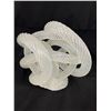 Image 2 : Large Well Crafted & Heavy Art Glass Rare Knot Sculpture Approx 7"x 7"