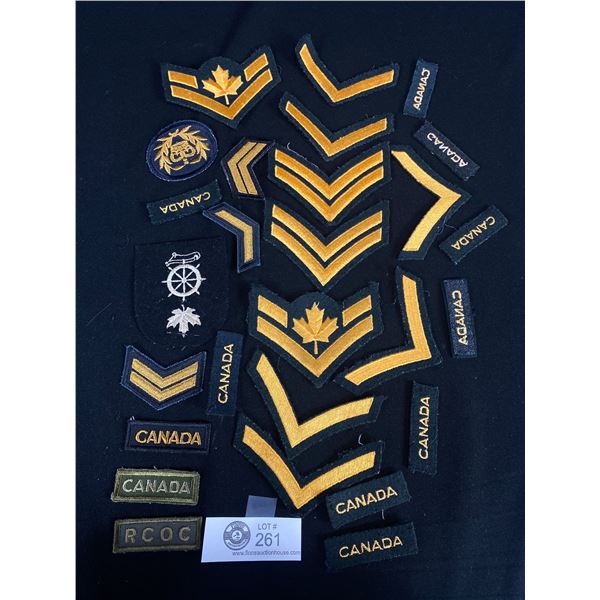 Large Lot of Canadian Military Badges/Patches