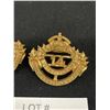 Image 3 : Pair of 14th Canadian Military Collar Badges