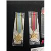 Image 2 : Lot of Canadian WW2 Miniature Stars with Ribbons