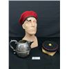 Image 1 : Vintage Presentation Jug with 2 Military Hats