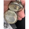 Image 3 : Sterling Silver Swiss Antique Pocket Watch - Needs Work