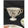 Image 4 : Very Unusual 50s Zodiac Cup, Saucer and Side Plate