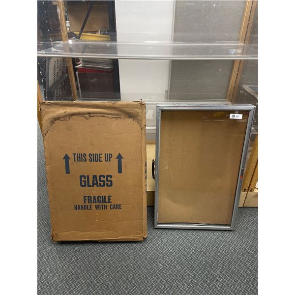 Aluminium Display Case 34 x 22  No Keys