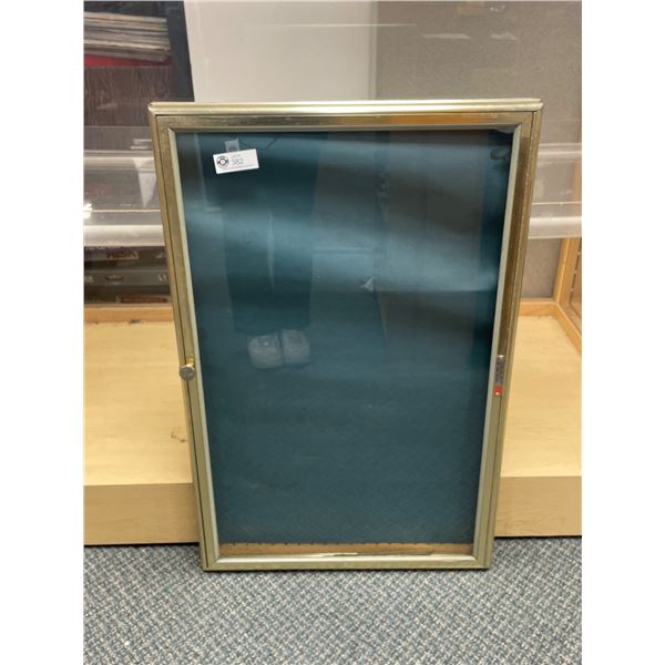 Aluminium Display Case 34 x 22  No Keys