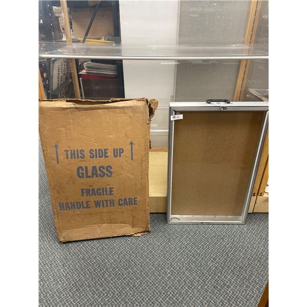 Aluminium Display Case 34 x 22" No Keys