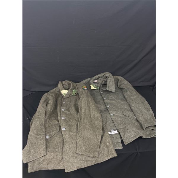 Lot of 2 European Military Tunics