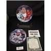 Image 1 : Lot of 2 Bradford Exchange Collectors Plates - The Great Gretzky and Gordie Howe