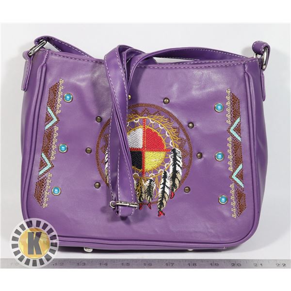 NETRENDZ LEATHER PURSE (PURPLE)