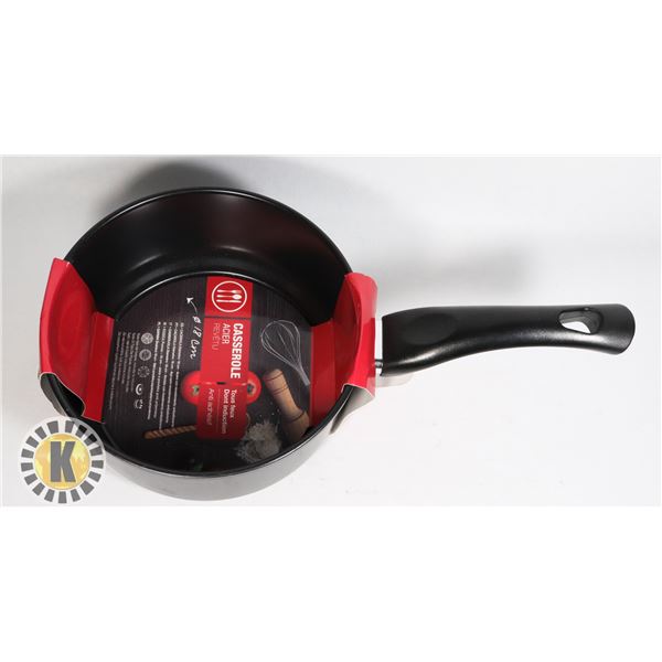 NEW 18CM DIAMETER NON STICK CASSEROLE POT