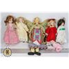 Image 1 : FLAT OF ASSORTED PORCELAIN DOLLS