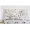 Image 1 : 13)  LOT OF 49.8 GRAMS OF NATURAL WHITE VEINED