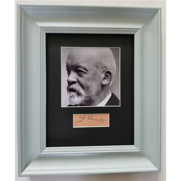 Gottlieb Daimler signature (1834-1900).