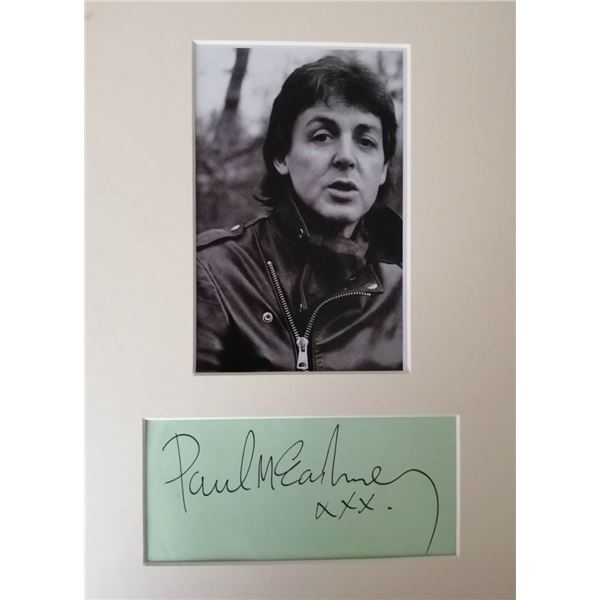 Paul McCartney autograph.