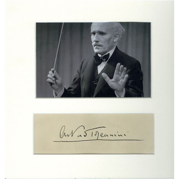 Arturo Toscanini autograph (1867-1957).