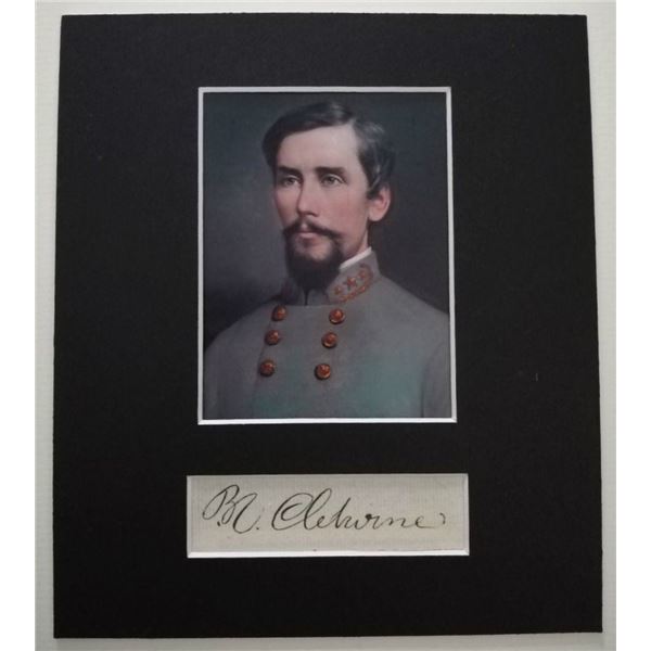 Patrick Cleburne signature (1828-1864).