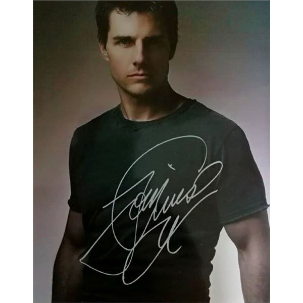 Tom Cruise signed photograph.