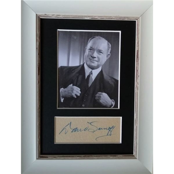 David Sarnoff autograph (1891-1971).