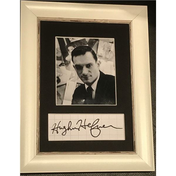 Hugh Hefner autograph (1926-2017).