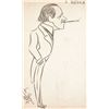 Image 1 : Enrico Caruso signed drawing.