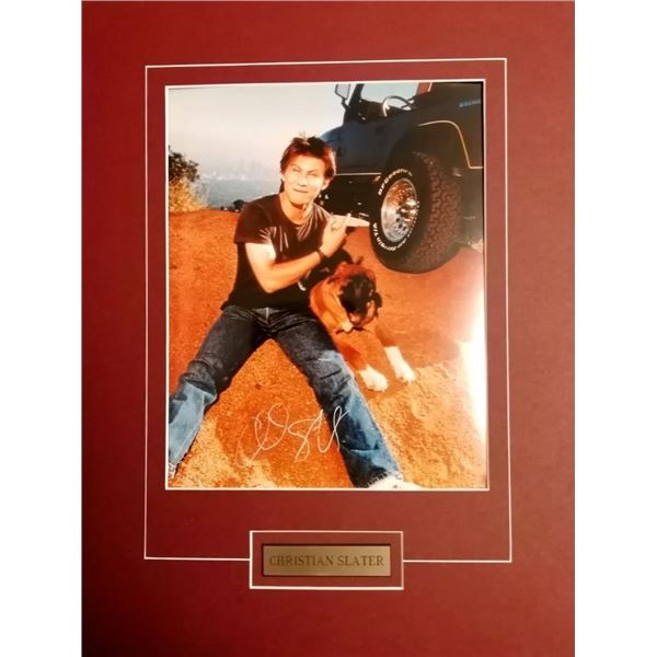 Christian Slater autograph (1969-).
