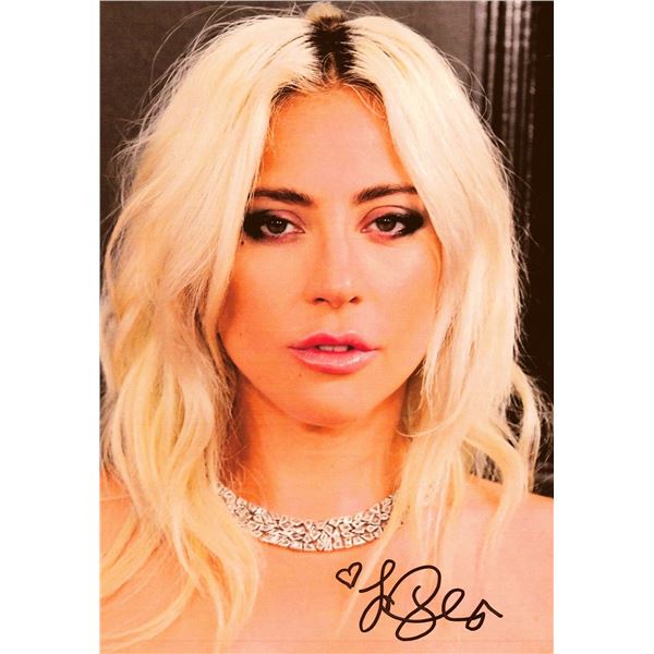 Lady Gaga signed photograph (1986-).