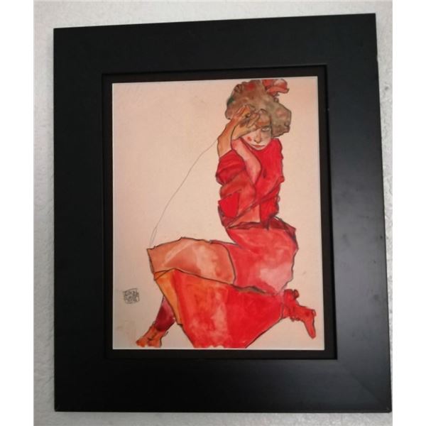 Egon Schiele drawing. (1890-1918).