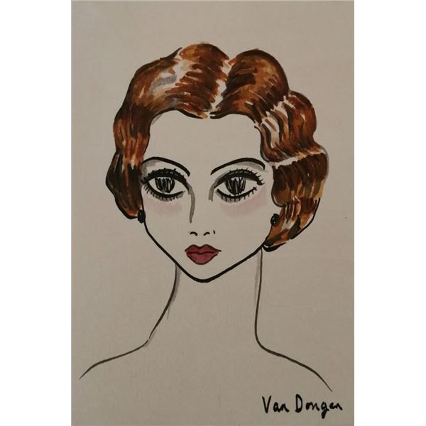Kees Van Dongen drawing. (1877-1968)