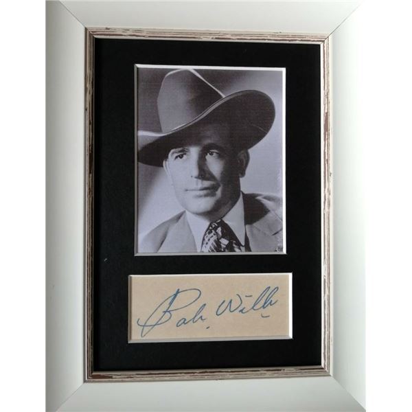 Bob Wills autograph. (1905-1975).