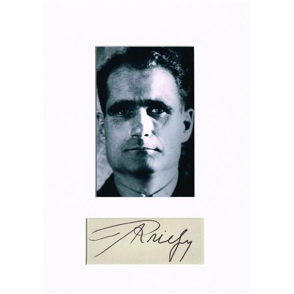 Rudolph Hess autograph (1894-1987).