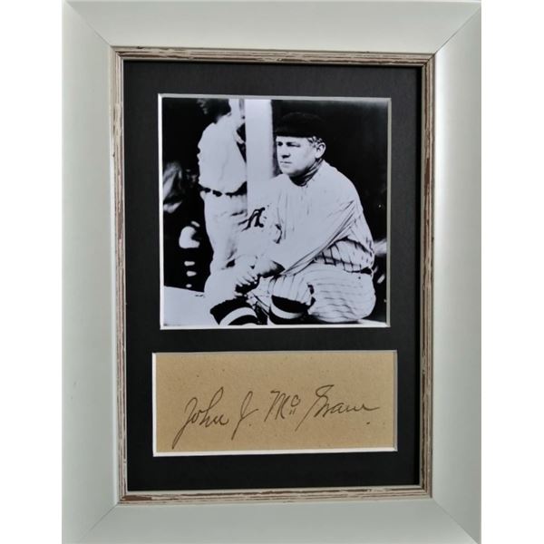 John McGraw signature. (1873-1934).