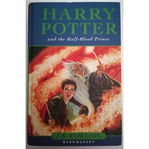 JK Rowling signed 'Harry Potter and the half blood prince' book. 1st edition.