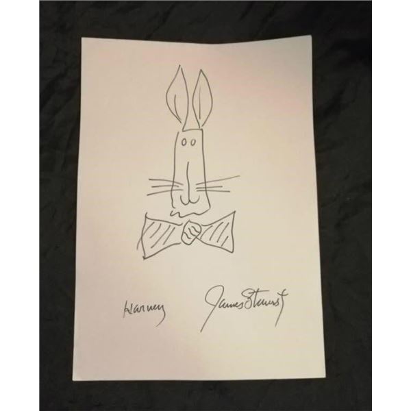 James Stewart 'Harvey' drawing.