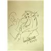 Image 1 : Iwao Takamoto's sketch of Fred Flintstone.