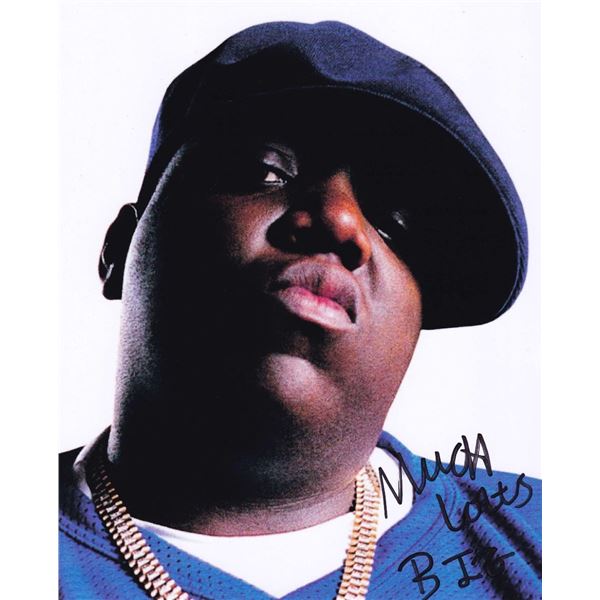 The Notorious B.I.G. signed photo. (1972-1997)