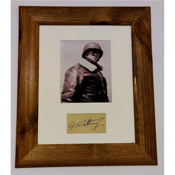 George S Patton autograph (1885-1945).