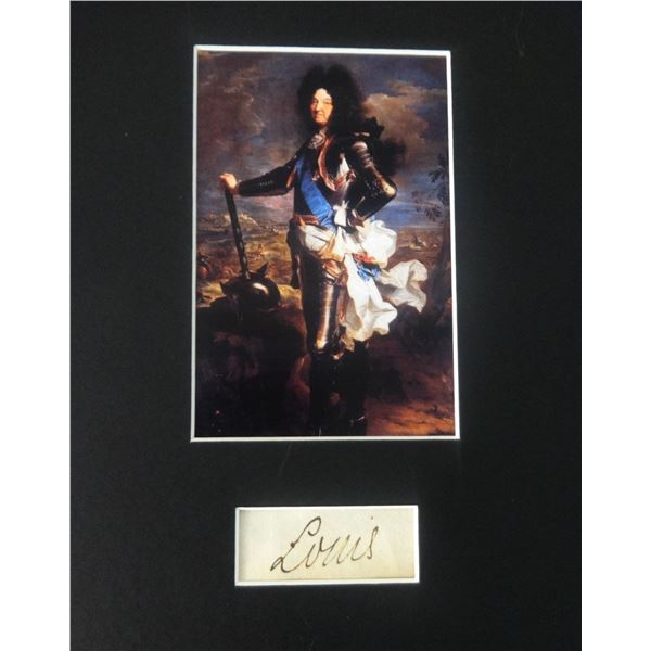 King Louis XIV of France signature (1638-1715)