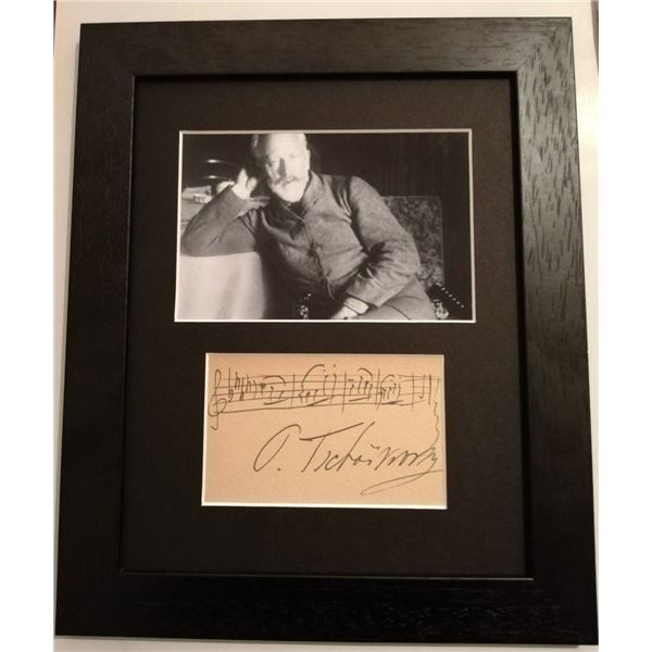 Pyotr Ilyich Tchaikovsky signature (1840-1893).