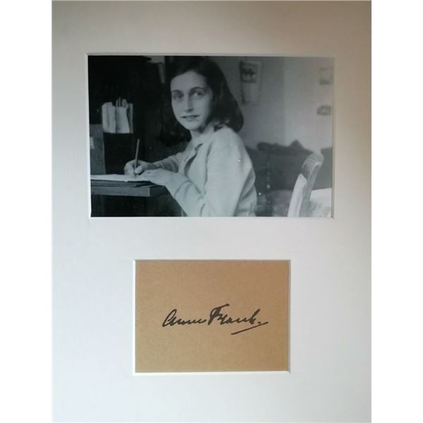 Anne Frank signature (1929-1945).