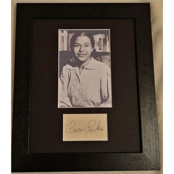 Rosa Parks autograph (1913-2005).