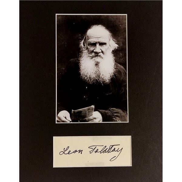 Leo Tolstoy signature (1828-1910).