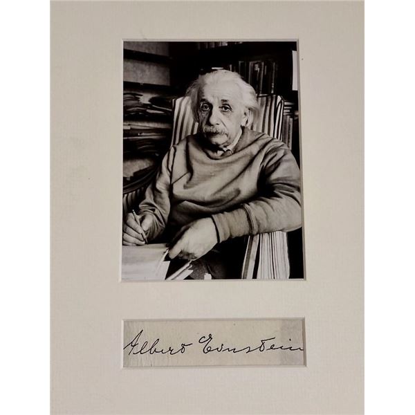 Albert Einstein autograph (1879-1955).
