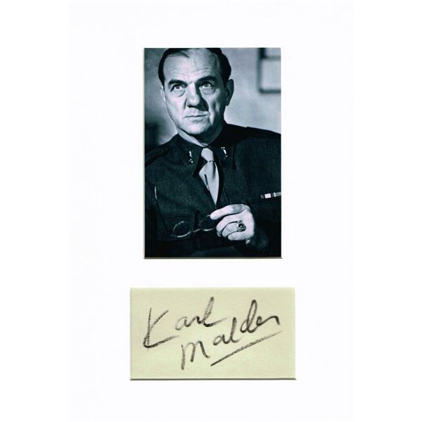 Karl Malden autograph (1912-2009).