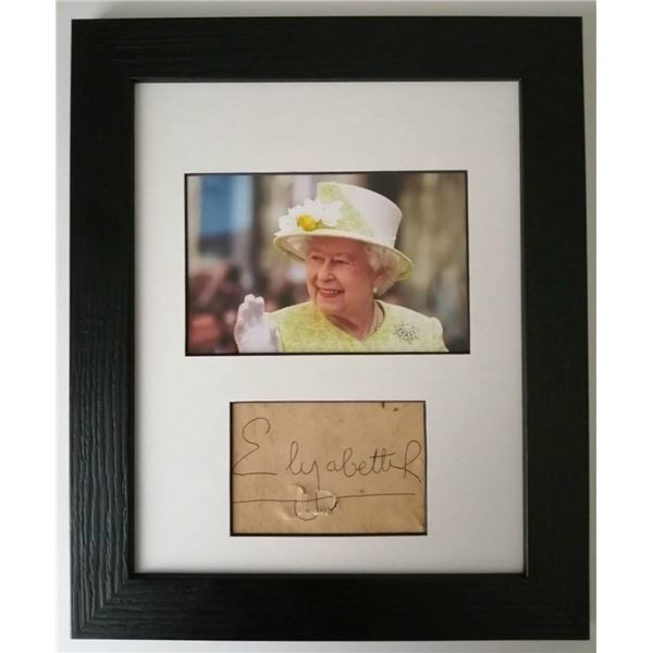 Queen Elizabeth II autograph (1926-2023).