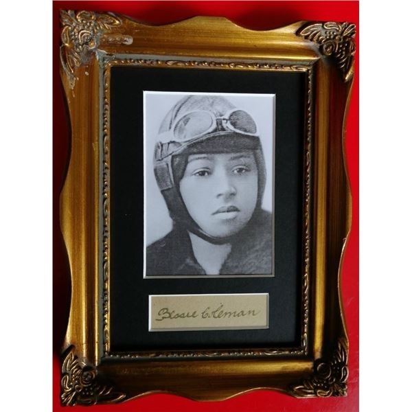 Bessie Coleman signature. (1892-1926).
