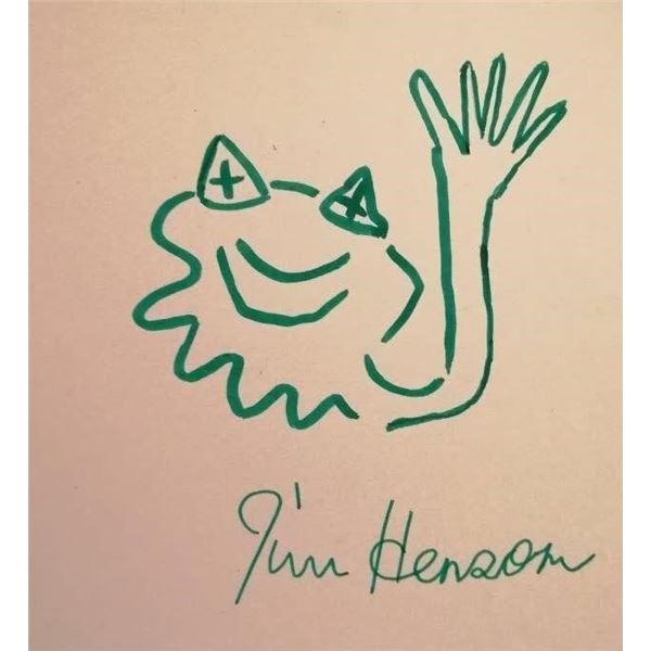 Jim Henson drawing of Kermit (1936-1990).