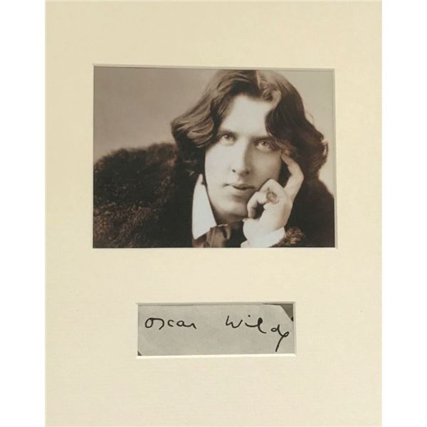 Oscar Wilde Signature (1854-1900).