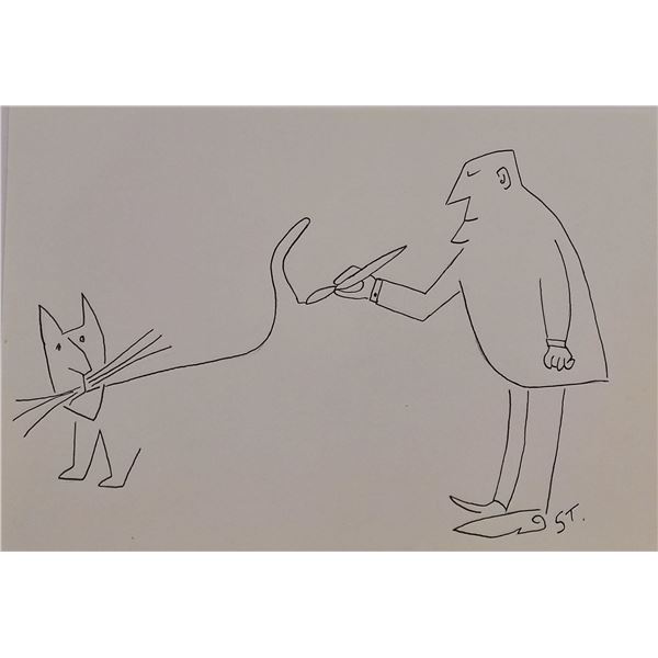 Saul Steinberg drawing.